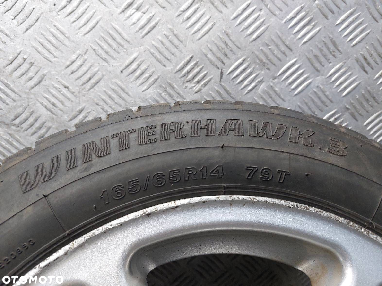 KOŁA ZIMOWE 4X100 6Jx14 ET37 165/65R14 HYUNDAI MAZDA KIA HONDA TOYOTA - 7