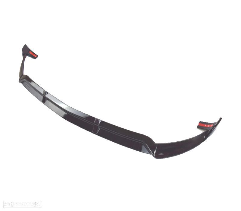 SPOILER LIP FRONTAL MERCEDES GLC X253 15-18 PRETO BRILHANTE - 3