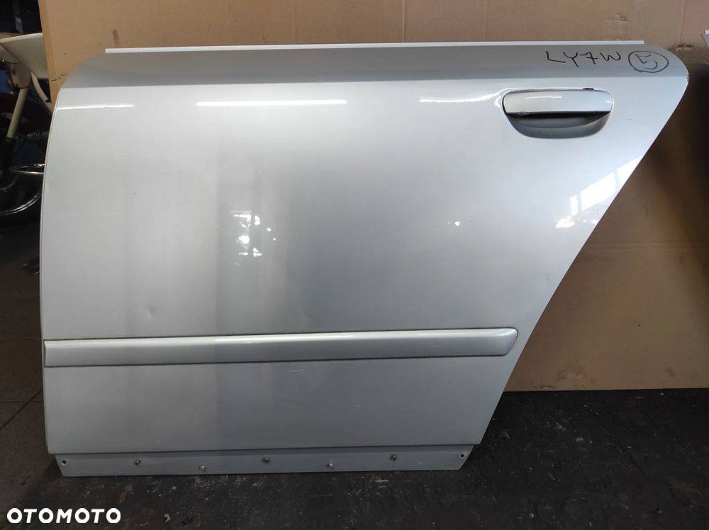 DRZWI TYŁ LEWY TYLNE LEWE AUDI A4 B6 LY7W SREBRNE WYSYŁKA !!! - 1