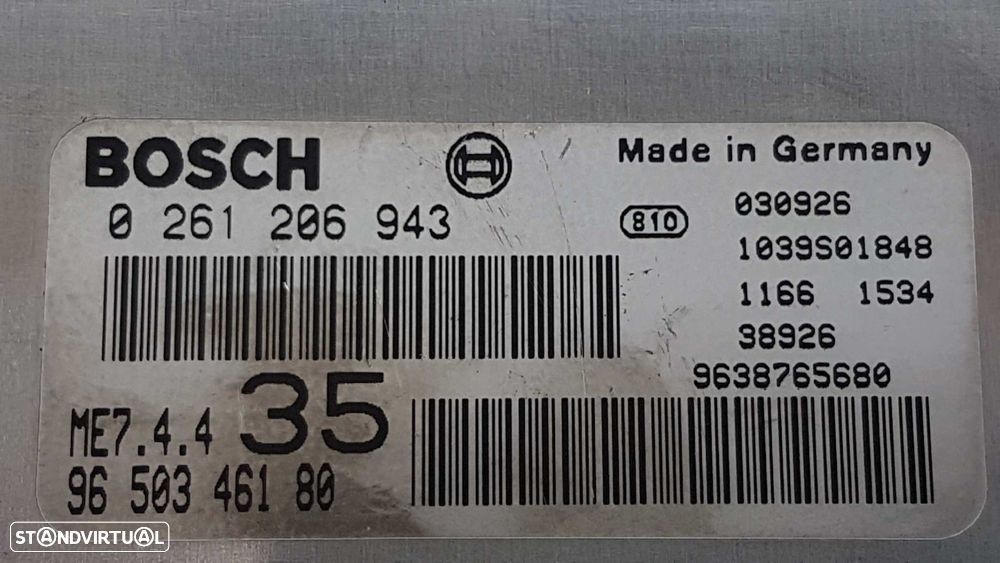 CENTRALINA DO MOTOR UCE PEUGEOT 307 (S1) XS - 3