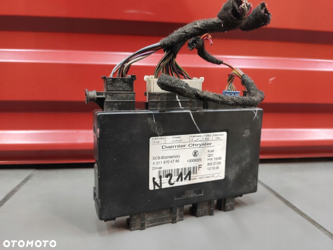 MERCEDES W211 W164 ML GL W251 STEROWNIK MODUŁ FOTELA LEWY PRAWY PRZÓD ORYG - 1