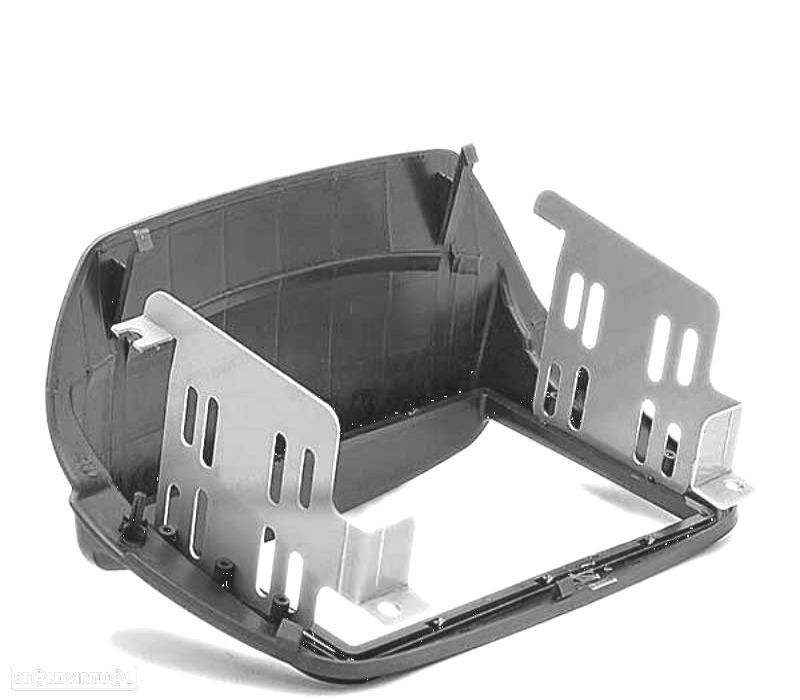 MOLDURA ADAPTADOR PRETO PARA RADIO 2-DIN PARA FIAT DOBLO OPEL COMBO TOUR - 4