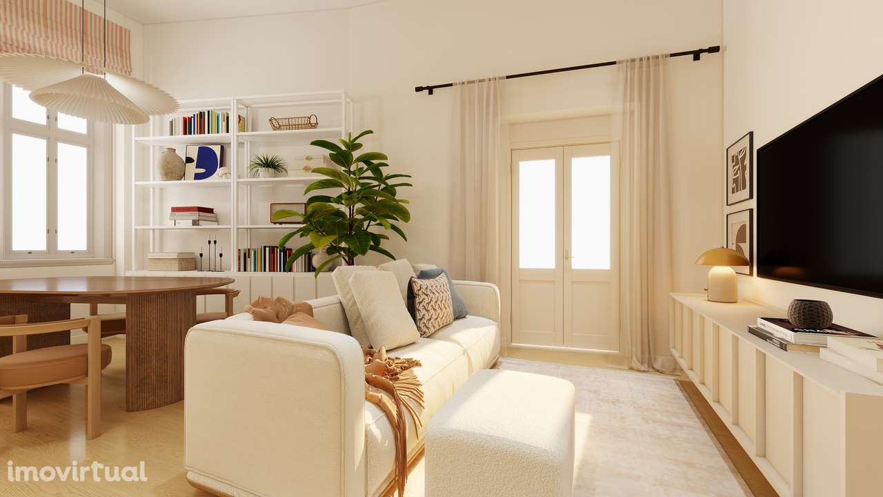 APARTAMENTO T1 | REMODELADO | TRAÇA ANTIGA | CENTRO LISBOA | 52 M2 - Grande imagem: 2/20