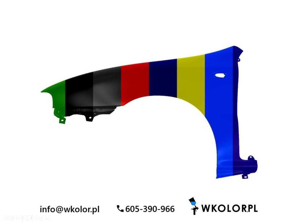 NOWY BŁOTNIK FIAT BRAVA 1998-2001 LAKIEROWANY W KOLOR - 1