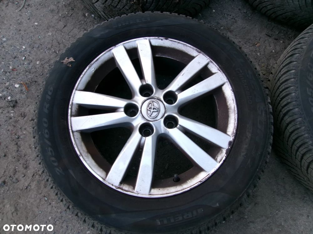 KOŁA FELGI ALU OPONY ZIMA PIRELLI  205/60/16 TOYOTA AVENSIS T27 AURIS   VERSO  5X114,3 - 2