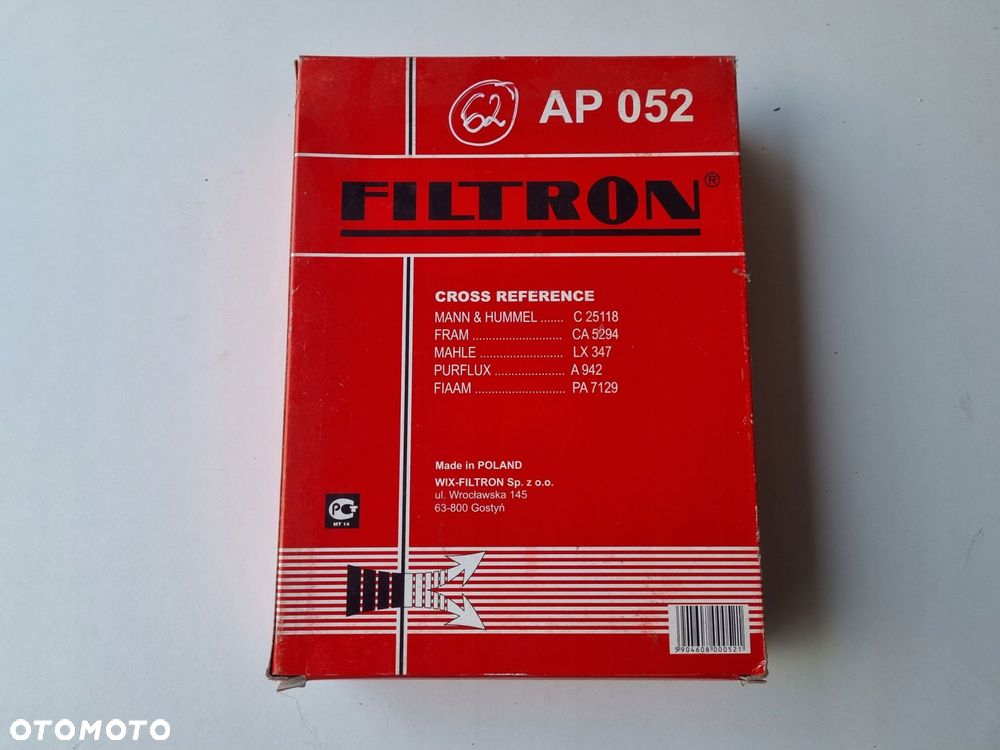 Opel Kadet E 1.7 D FILTR POWIETRZA AP052 - 1