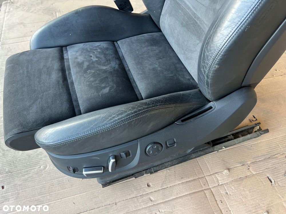 audi a8 d3 fotel kierowcy lewy przód półskóra alcantara elektryczny - 4