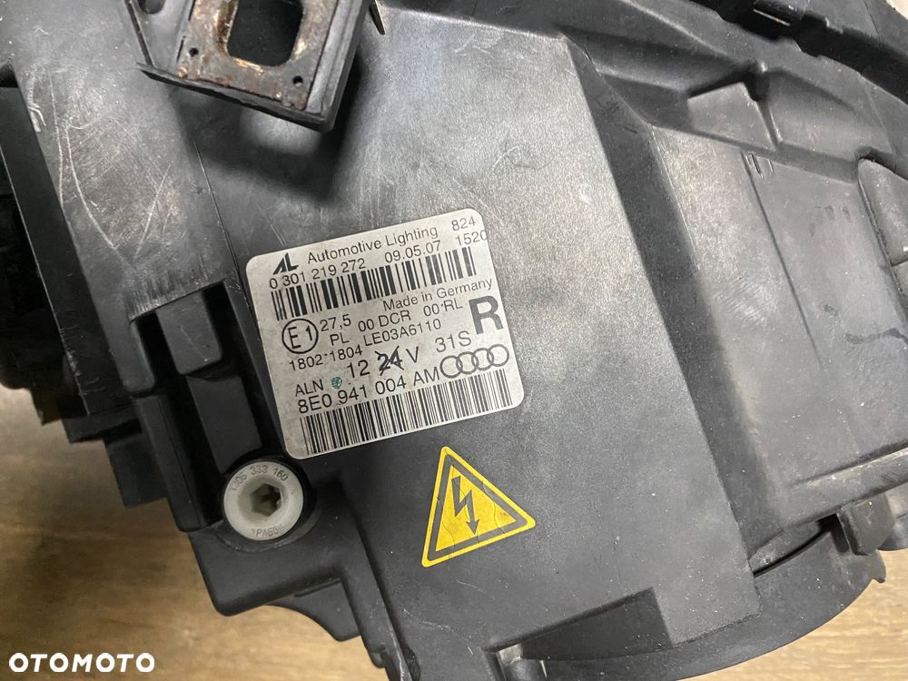 REFLEKTOR PR/lew AUDI A4 B7 XENON 8e0941004AM KMP ORG. - 4