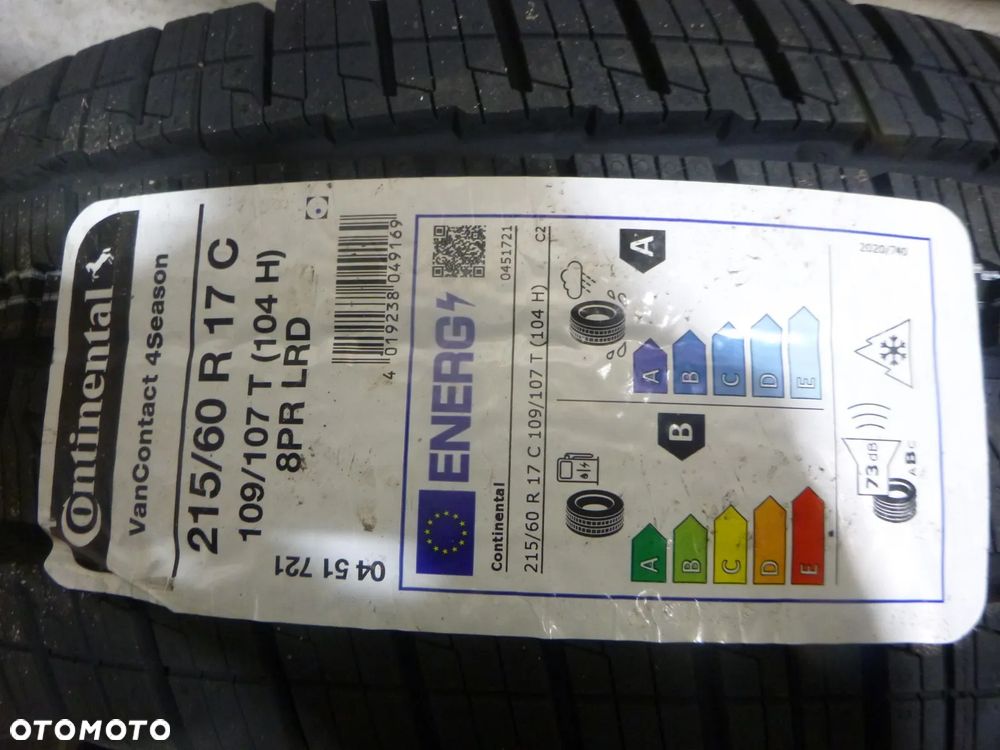 nowa opona  CONTINENTAL W 215/60 R17C VANCONTACT 4S 109/107T - 2