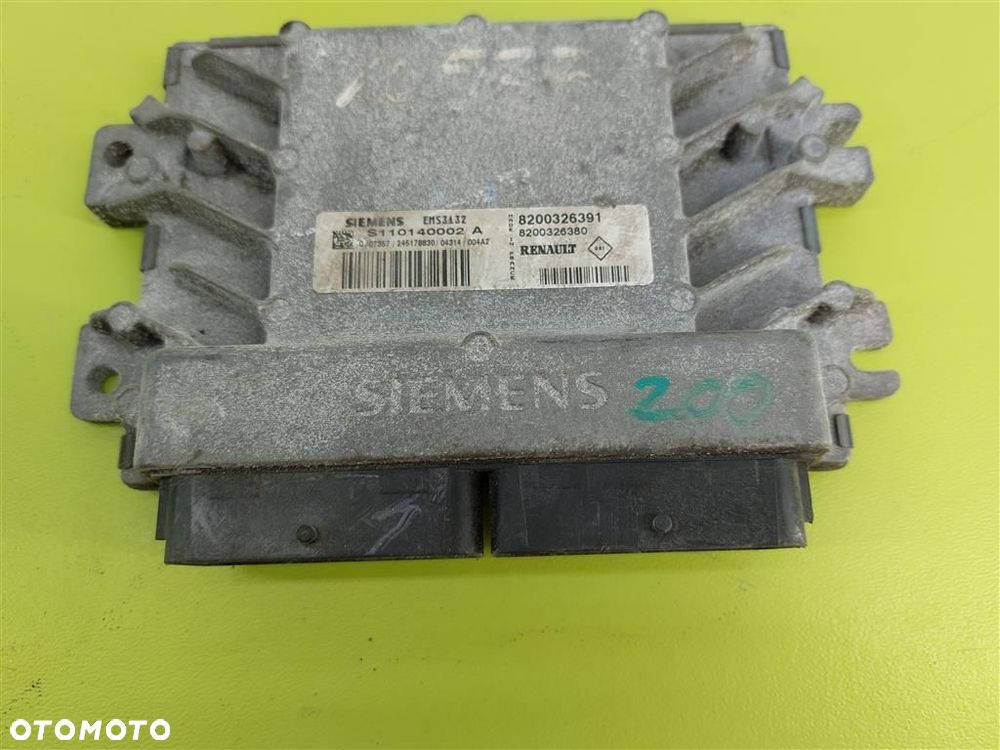 Komputer sterownik silnika Renault Thalia I 1999-2008 1,4 B 8200326391 - 1