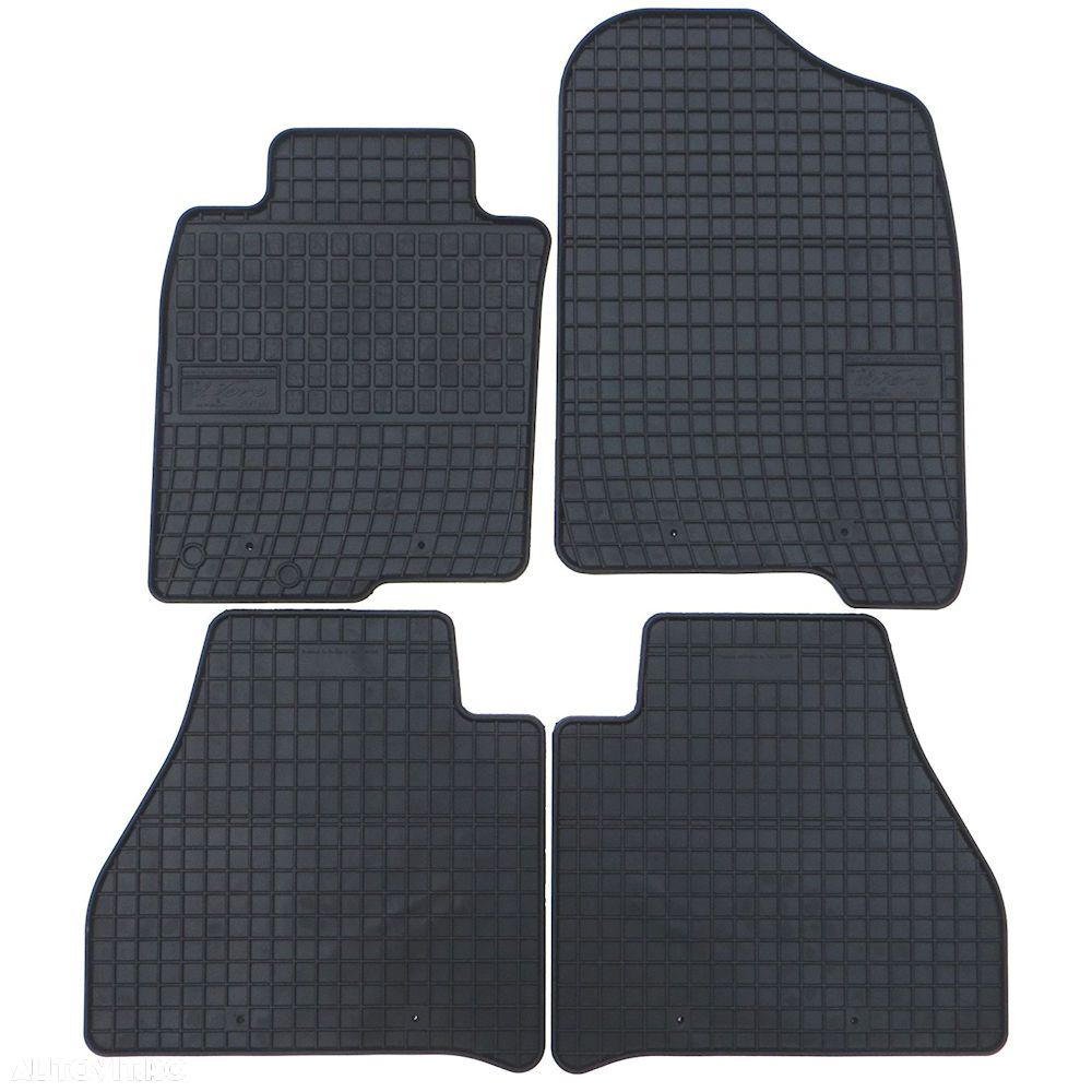 Set covorase auto din cauciuc Nissan Navara 2016-, presuri BestAutoVest, negre, 4 buc. - 1
