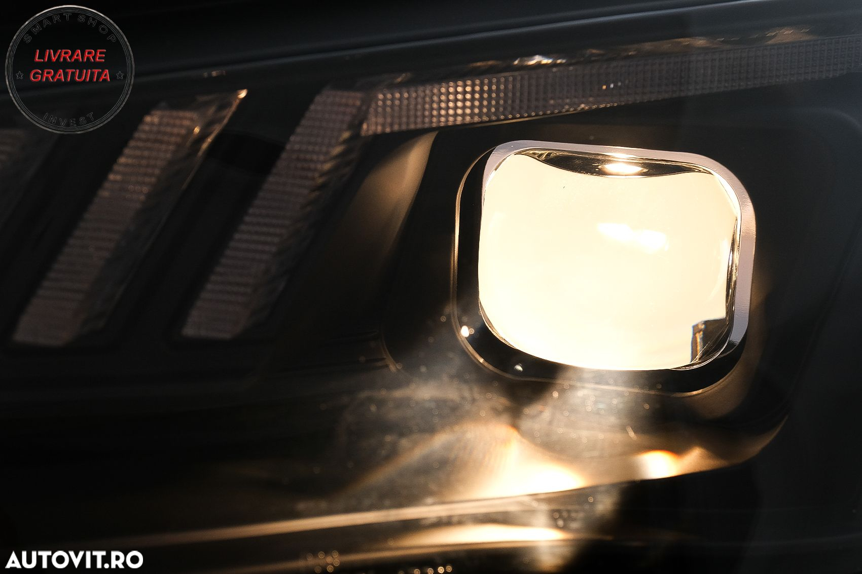 Faruri LED DRL Audi A4 B8.5 Facelift (2012-2015) Negru Semnal Dinamic- livrare gratuita - 7