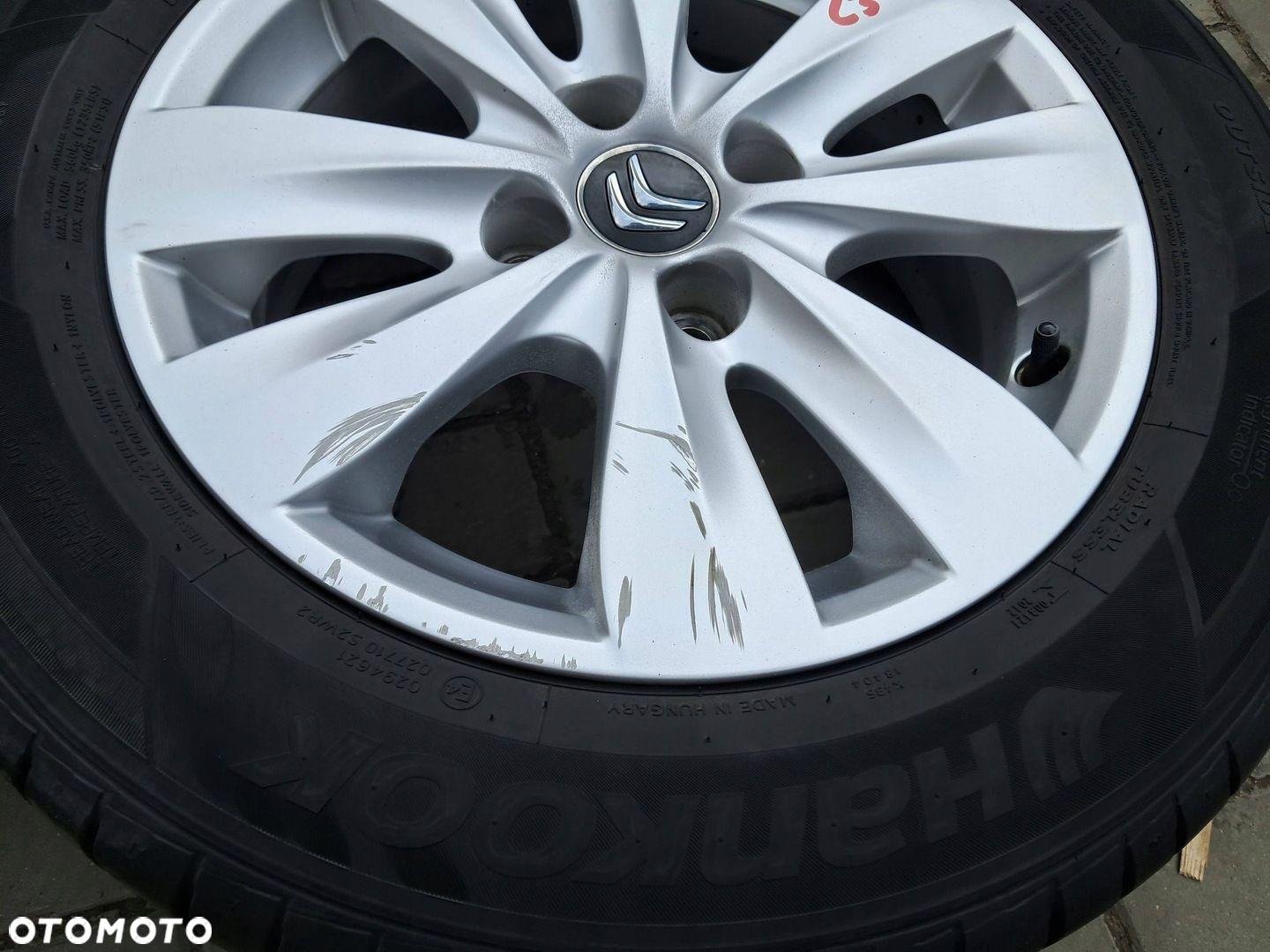 Citroen C3 II Felgi aluminiowe 15" koła LATO 185/65R15 Hankok 2023 7mm - 3
