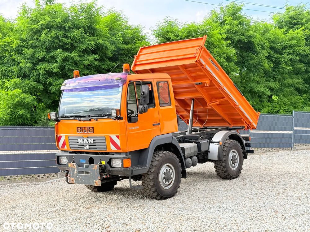 MAN * MAN 10-220 * Pług * Kiper Wywrotka Meiller * 4x4 * Zimowe Utrzymanie * Unimog * - 1