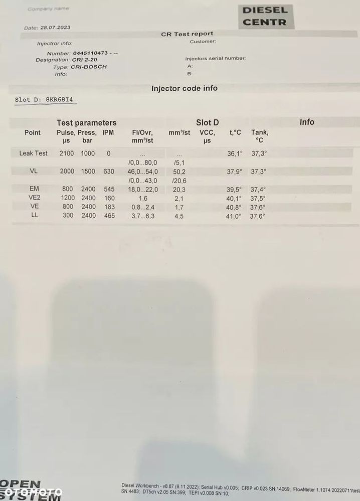 wtryskiwacz Bosch 04L130277AE 0445110471 - 3