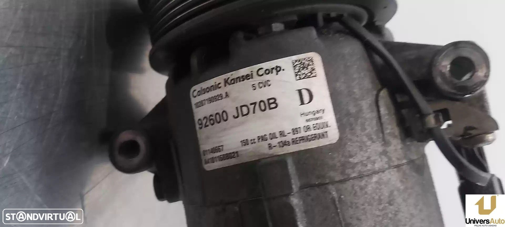COMPRESSOR AR CONDICIONADO NISSAN QASHQAI / QASHQAI +2 I 2007 -92600JD70B - 1