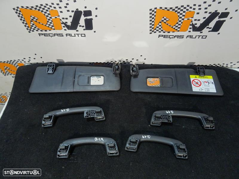 Kit de Teto Preto BMW Pack M  F21 3 Portas - Cúpula/ Pilar A / B / C / Plafonier  / Pegas de Teto / Palas do Sol - 8