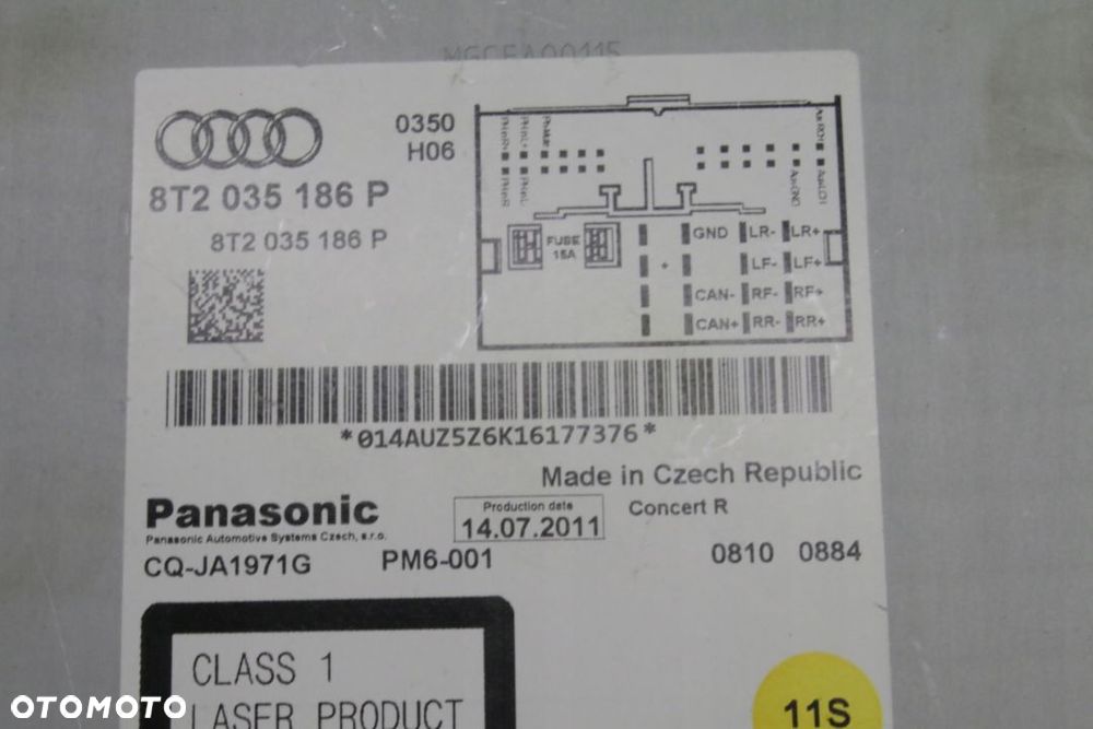RADIO CONCERT AUDI A5 8T2035186P - 9
