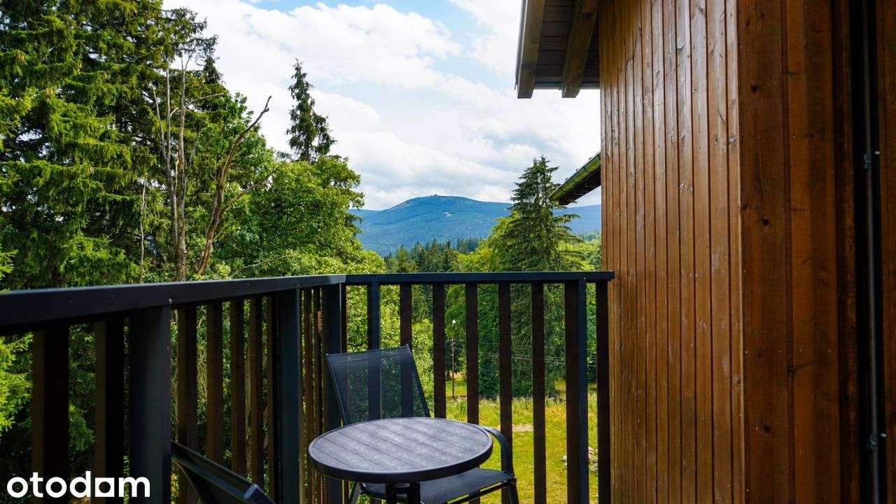 Apartament z widokiem na Szrenicę.