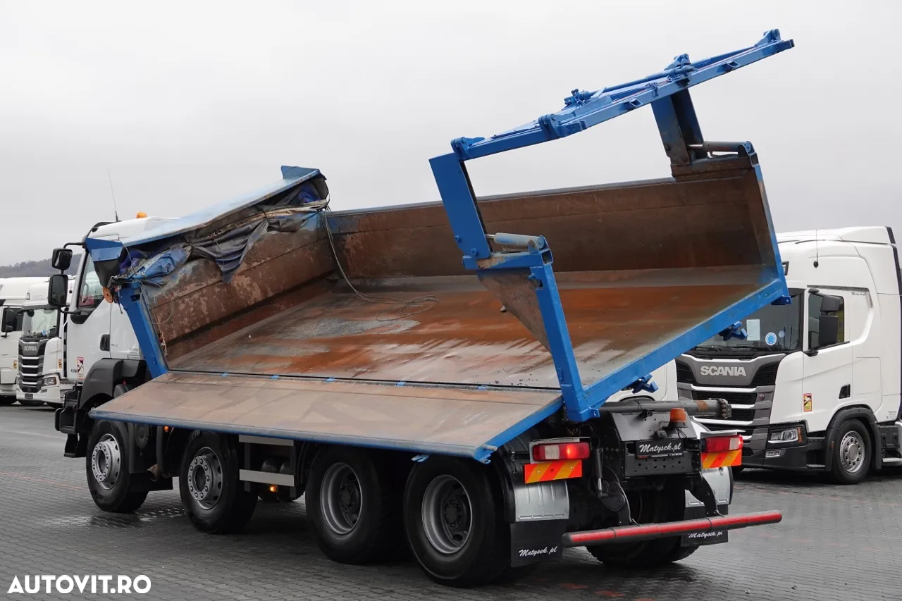 Renault KERAX 430 / 8x4 / BASCULANTE / HYDROBOARD / HYDROCLAP / BORDMATIC / EURO 5 EEV - 6