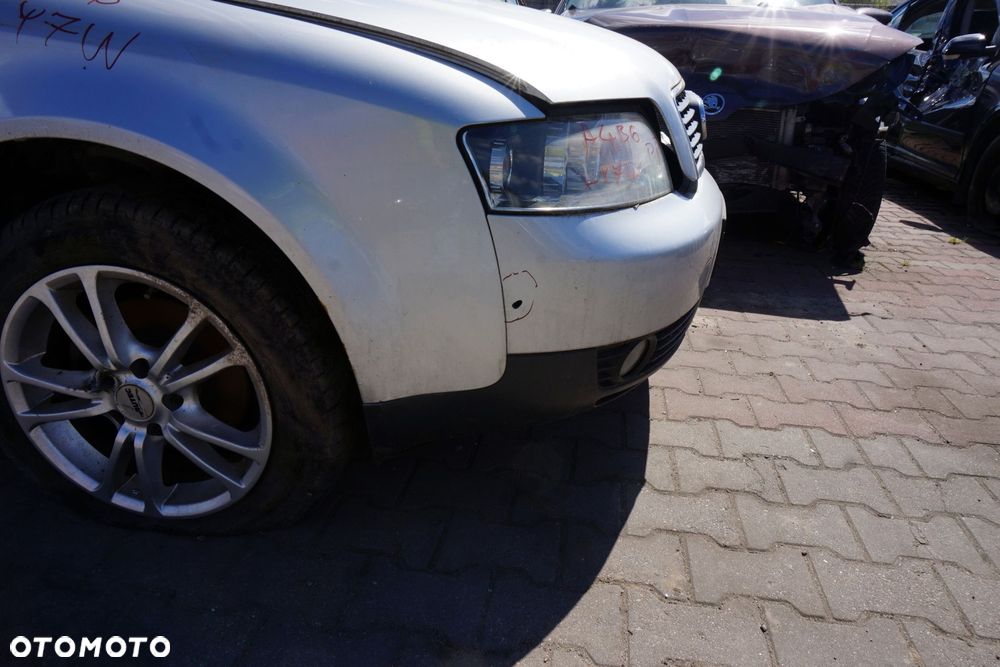 MASKA ZDERZAK BŁOTNIKI LAMPY A4 B6 LY7W  AUDI 2000-2006 SREBRNY PRZÓD KOMPLETNY - 10