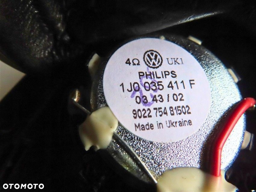 GŁOŚNIK WYSOKOTONOWY PRZEDNI LEWY VOLKSWAGEN GOLF IV 1997-2003R 1J0035411F - 4