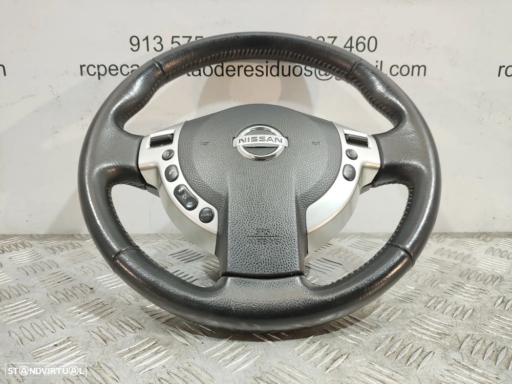 Volante completo em pele original Nissan Qashqai J10 com comandos multifunções - 4