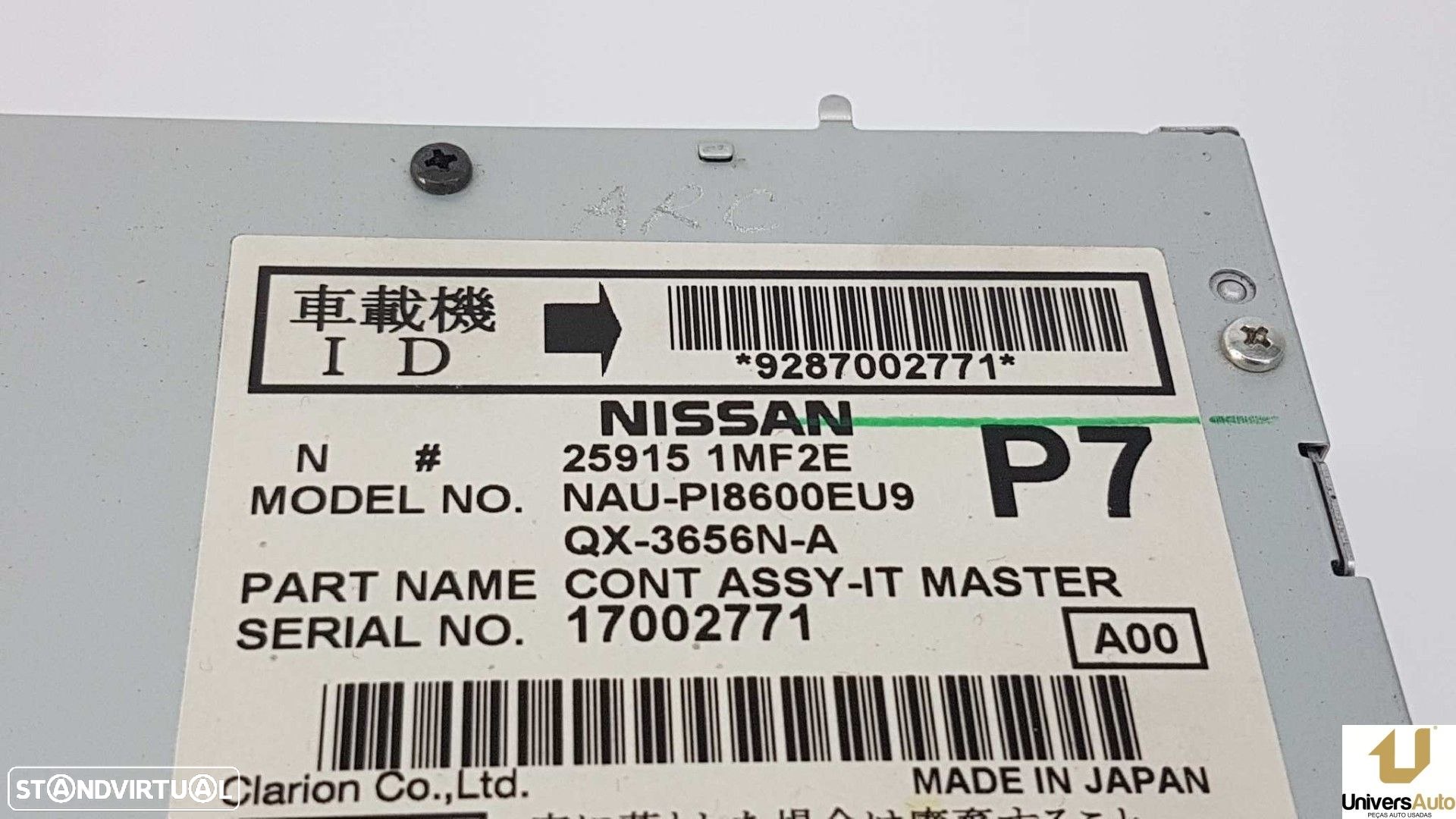 SISTEMA AUDIO / RADIO CD INFINITI G COUPE G37 S - 2