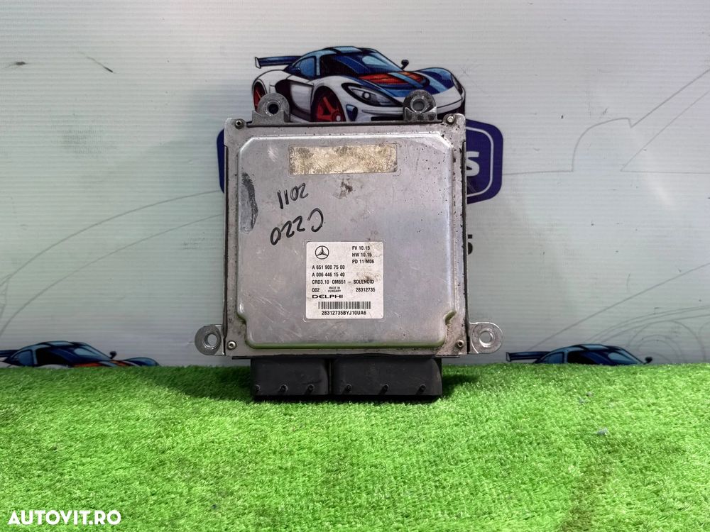 CALCULATOR MOTOR ECU MERCEDES BENZ C220 CDI 2011 2.1 DIESEL C-Class W204 COD OEM A6519007500 A0064461540 2007-2015 - 1
