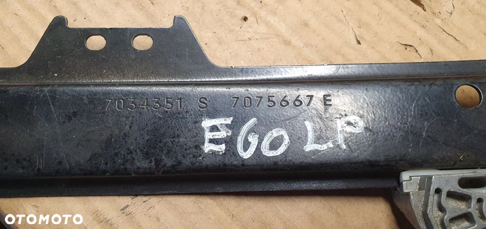 Mechanizm podnośnik szyby lewy przód BMW 5 E60 6922267 7034351S 7075667E - 7