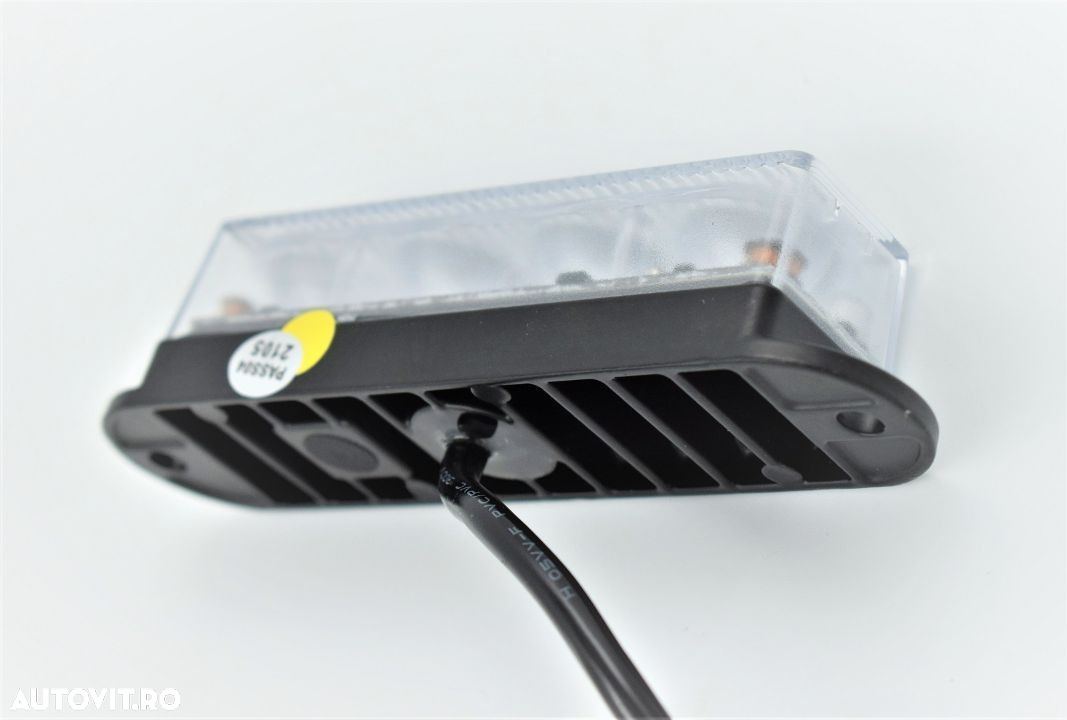 Stroboscop Profi, Lampa Speciala De Avertizare, Carcasa Aluminiu, Galbena, 132 mm - 7