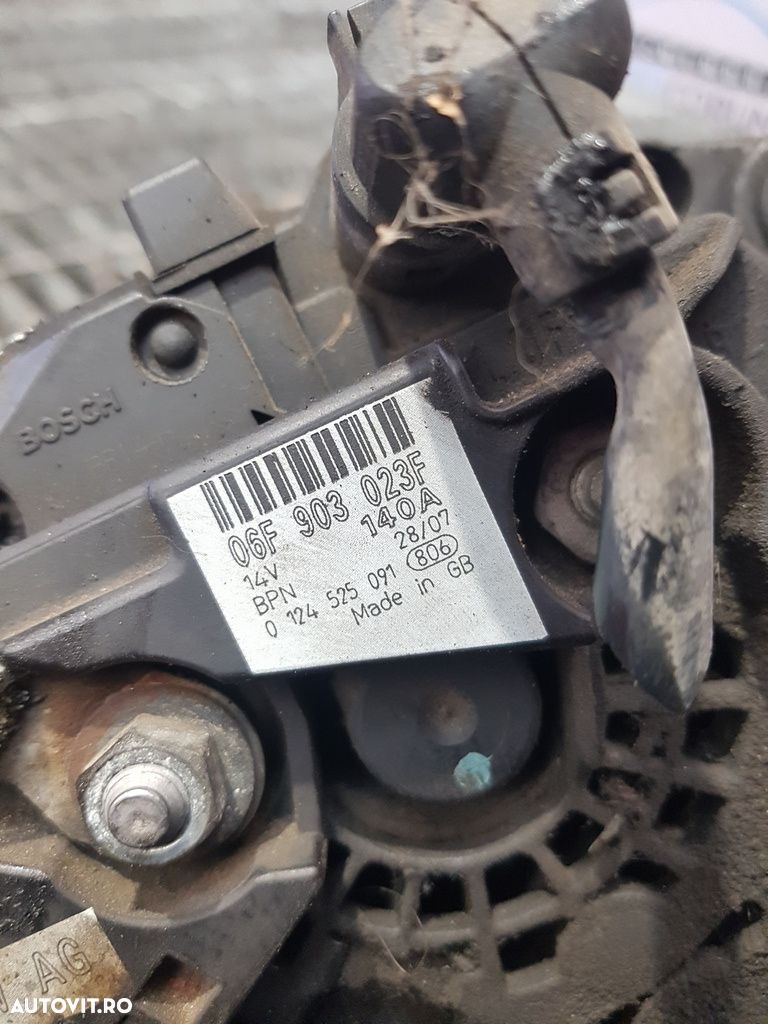 Alternator Mitsubishi Outlander 2.0 D 2007 - 2012 140CP 1968CC BSY (605) Diesel 06F903023F - 6