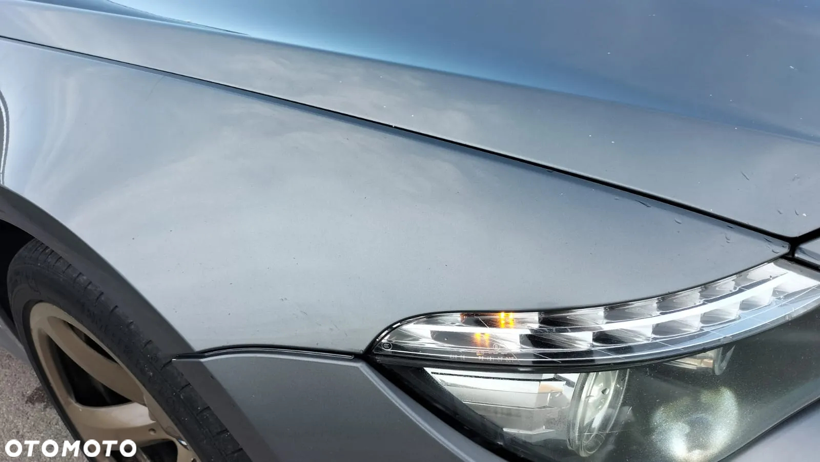 BŁOTNIK PRAWY PRZÓD SPACEGRAU METALLIC / SILBERGRAU A52 A52/7 ORYGINALNY LAKIER BMW E63 E64 LCI LIFT - 3