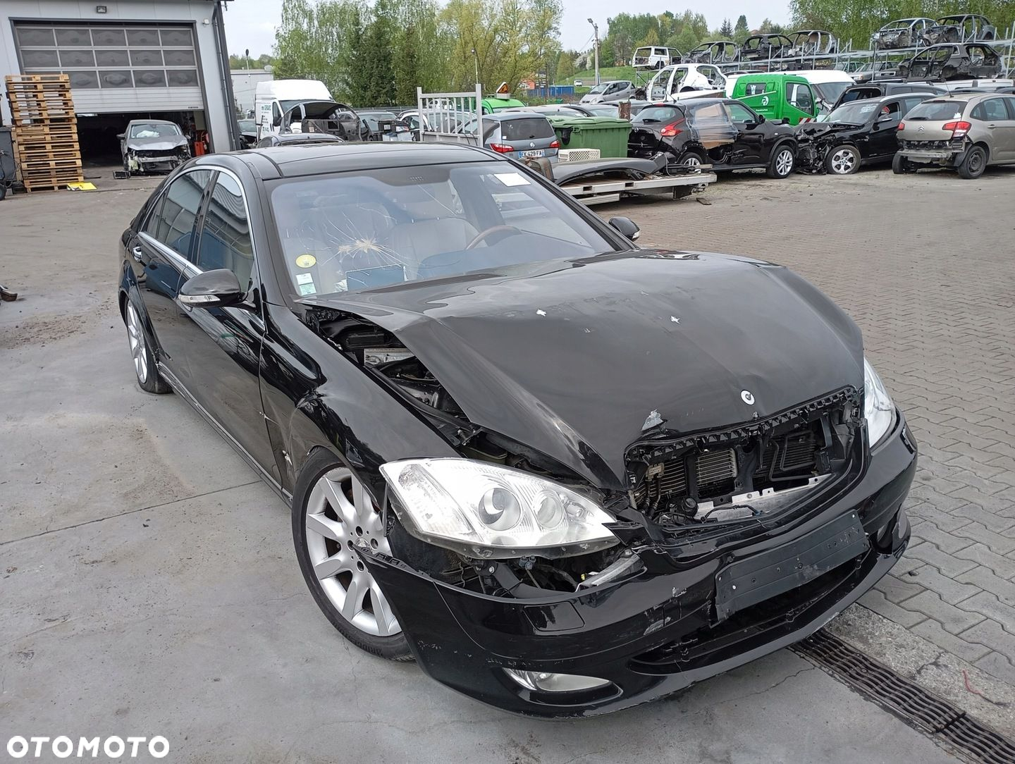 MERCEDES S-KLASA W221 221 CZARNE DRZWI PRZÓD PRAWE C197 - 11
