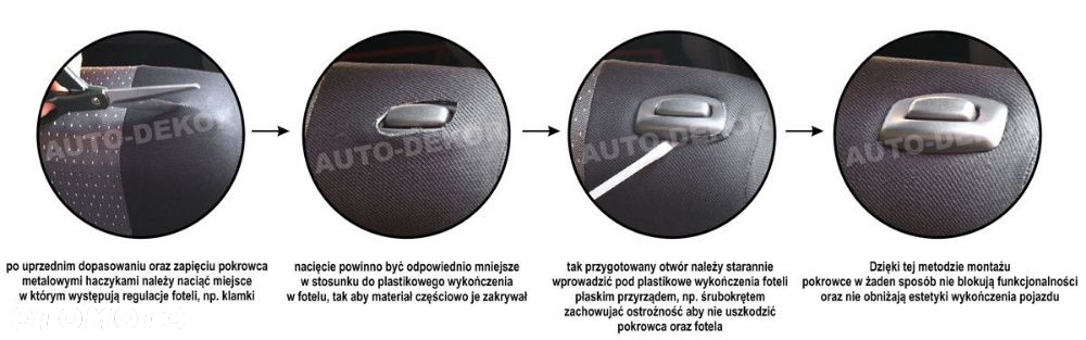 VW Sharan Seat Alhambra Ford Galaxy 5OS 95-2010 r Pokrowce samochodowe - 6