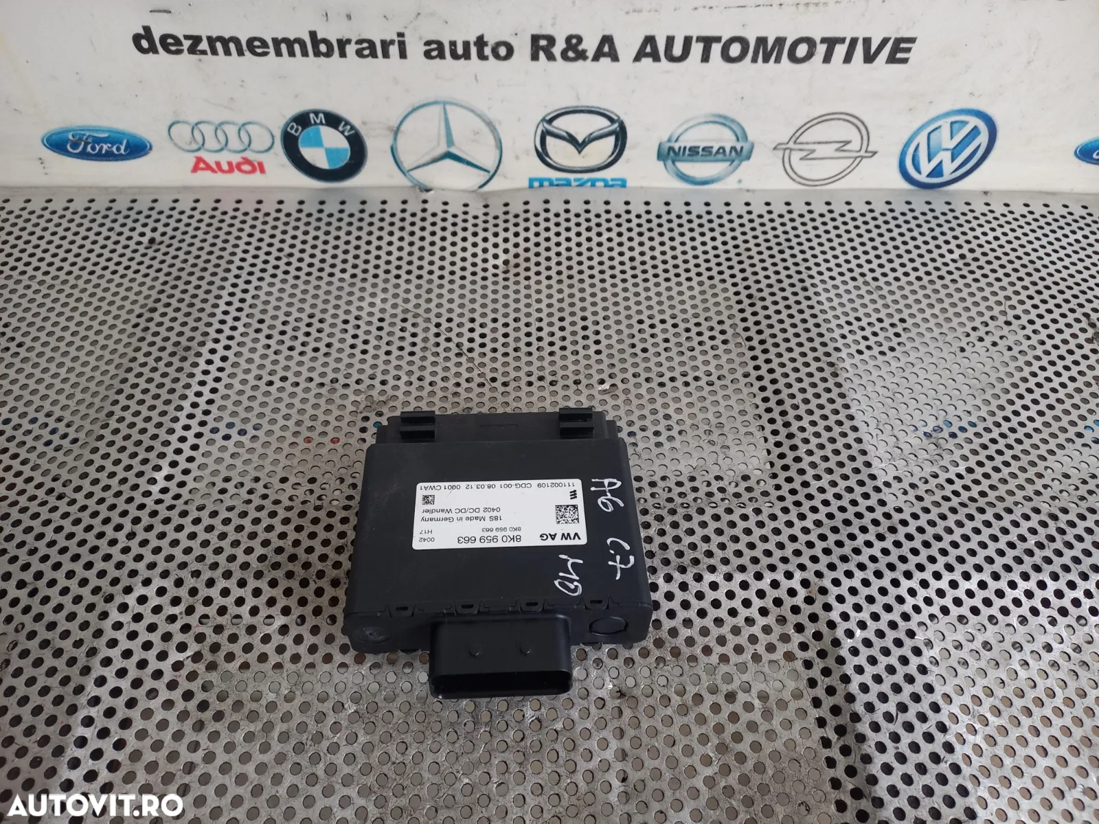 Modul Stabilizator Tensiune Baterie Audi A6 4G C7 An 2011-2012-2013-2014-2015-2016-2017-2018 Cod 8K - 7
