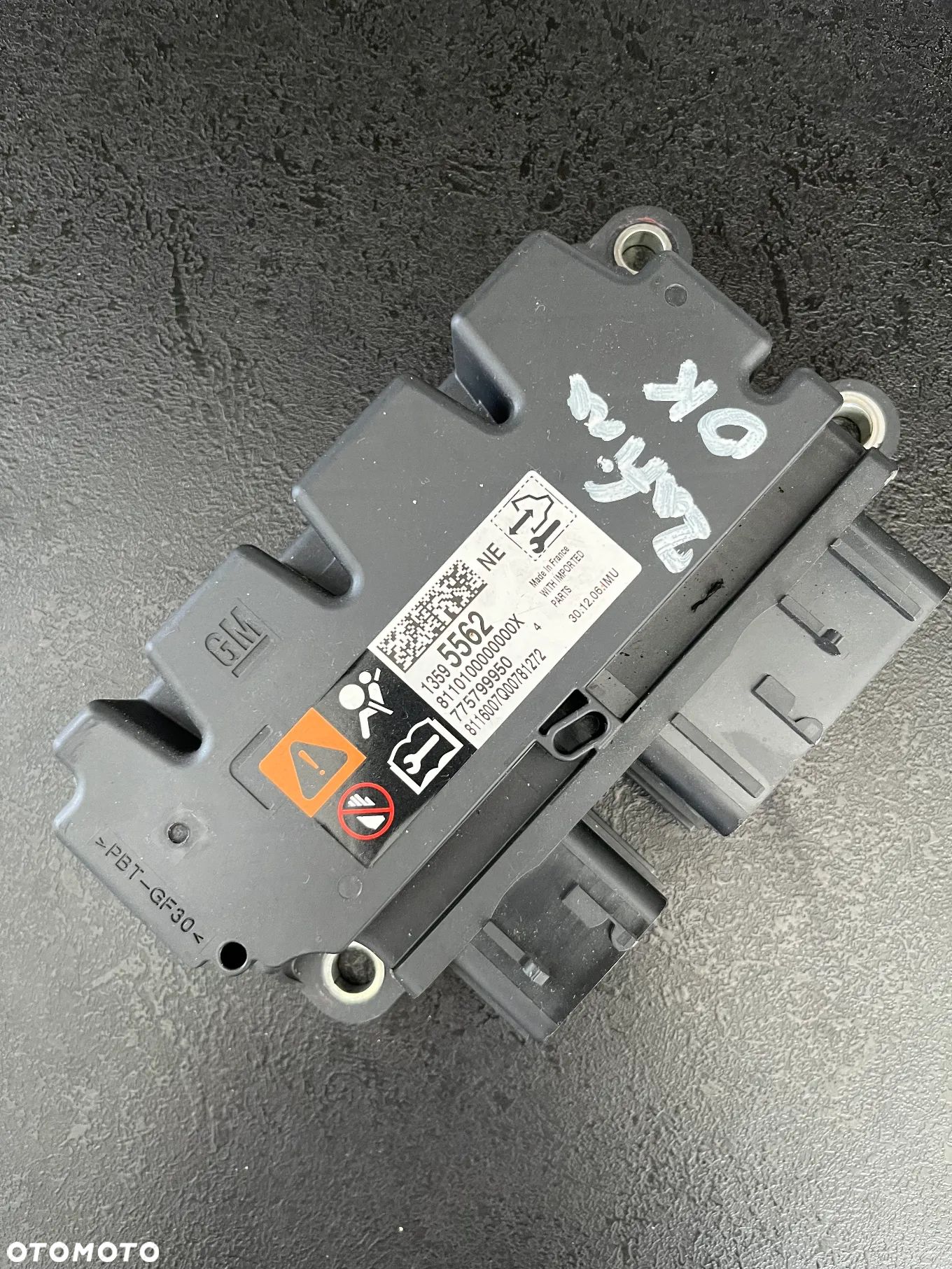 Opel Astra K Sterownik / Moduł Airbag 13595562 - 1