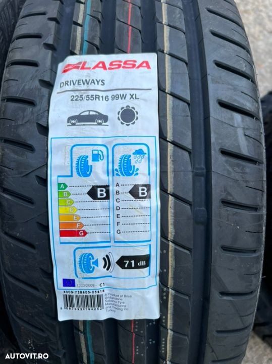 vând 4 anvelope 225/55/16 Lassa de vară noi - 2
