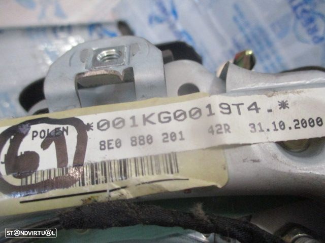 Kit Airbags 8E0880204  8E0959655 0285001400  8E0880201 AUDI A4 B6 2003 2.5TDI 4X4 180CV 4P PRETO SEM TABLIER - 9