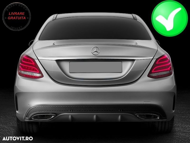 Ornamente tobe sistemul de evacuare Mercedes C-Class W205 C-Class S65 E65 GLE W166- livrare gratuita - 5