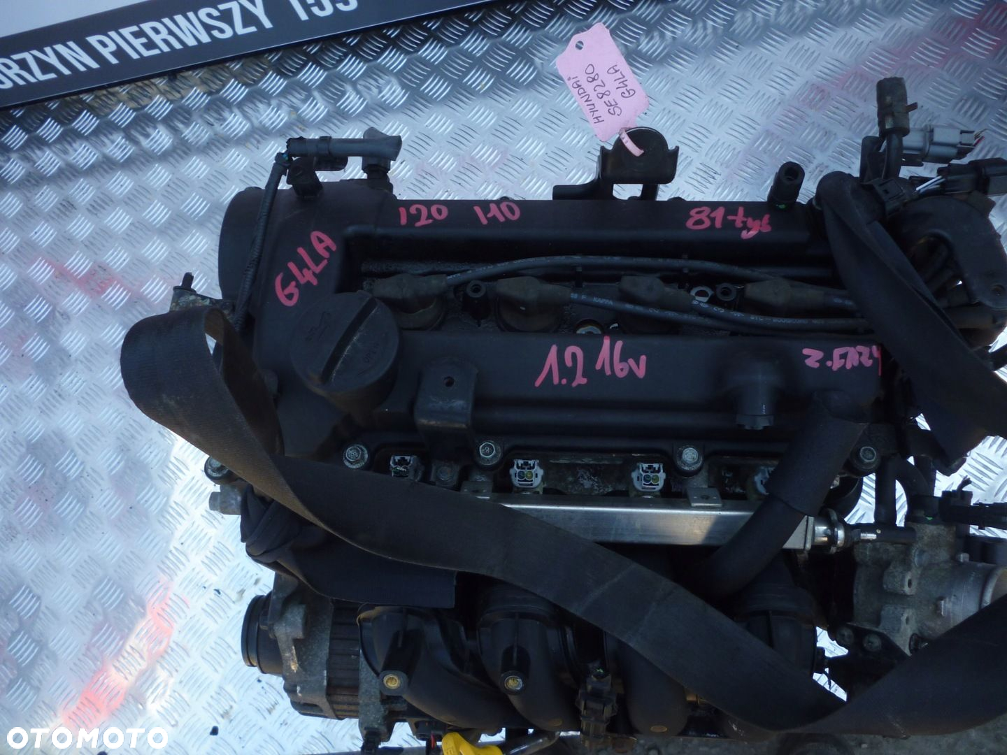 SILNIK HYUNDAI I10 I20 1.2 16V G4LA 81 TYS ZMIENNE FAZY - 2
