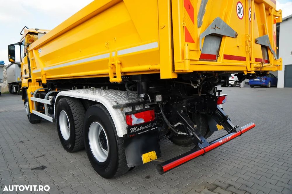 MAN TGS 33.440 / 6X4 / BASCULĂ 3 LATE / 2x REMORCĂ HIDRODOXICĂ / MEILLER KIPPER / MANUALĂ - 19
