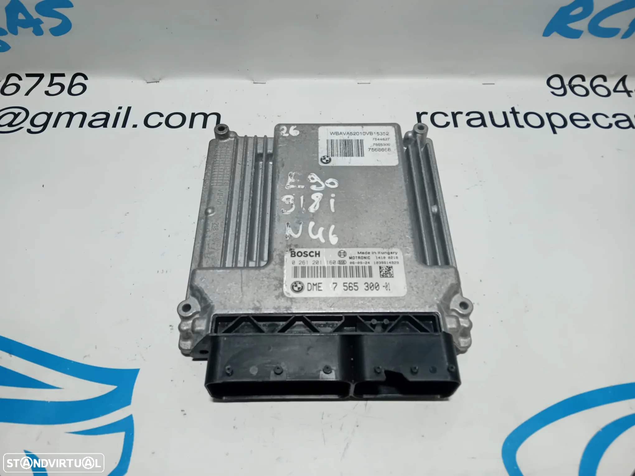 .Centralina Bosch Original BMW N46 N46B20 7 565 300 / 0 261 201 160 - 2