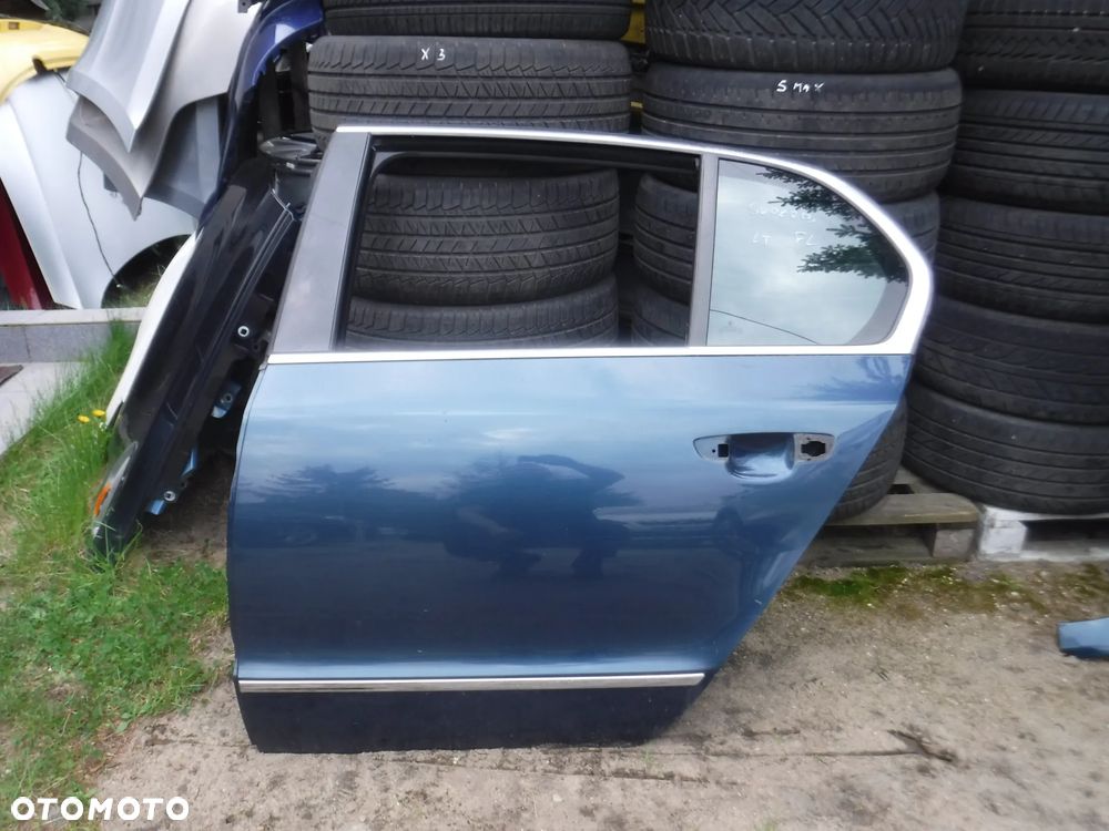 Skoda Superb II 2 LIFT FL 12-15 LW5Q F0F0 sedan liftback drzwi tyl lewe prawe HB szyba - 12
