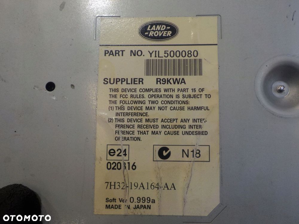 RANGE ROVER L322 3.6 TDV8 07r 5D sterownik DVD YIL500080 - 9