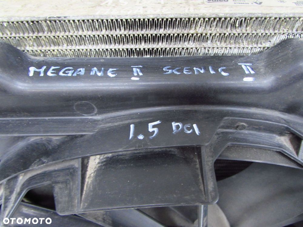 RENAULT SCENIC II MEGANE II 1.5 DCI 02-09 CHLODNICA INTERCOOLER WENTYLATOR KPL 8200700172 8200357536 - 9
