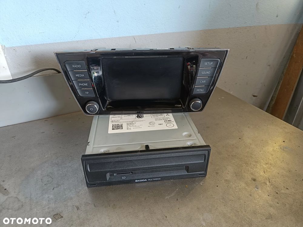 Radio Skoda Fabia 3 III Wyświetlacz Jednostka Czytnik 5Q0035842C 6V0919604B - 1