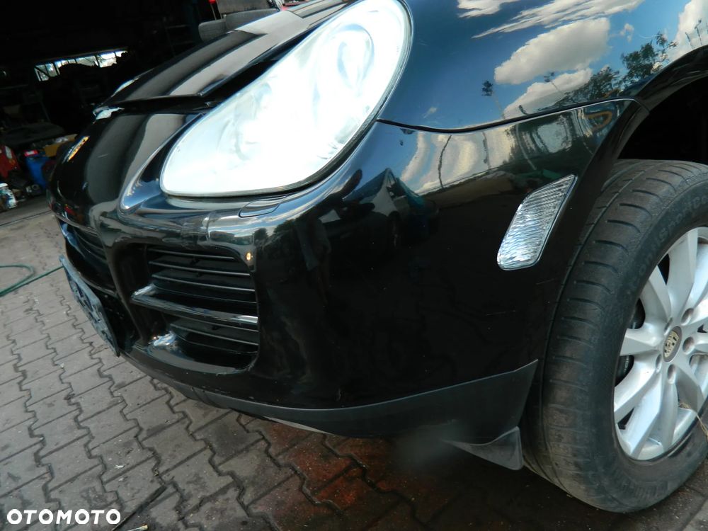 Porsche Cayenne I 3.2 Przód Kompletny Maska Zderzak Xenon Błotnik Pas Przedni - Czarny - 10