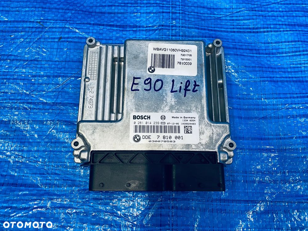 KOMPUTER STEROWNIK SILNIKA BMW E87 E90 E91 LIFT 320D N47 143KM MANUAL ; 7810001 ; 0281014239 ORYGINAŁ - 3
