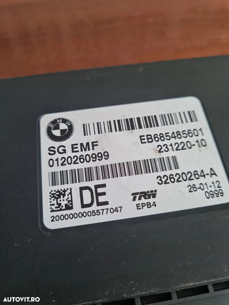 Modul Frana De Mana Bmw F10 F11 X3 X4 F25 F26 Etc. Cod  Dezmembrez Bmw - Dezmembrari Arad - 6